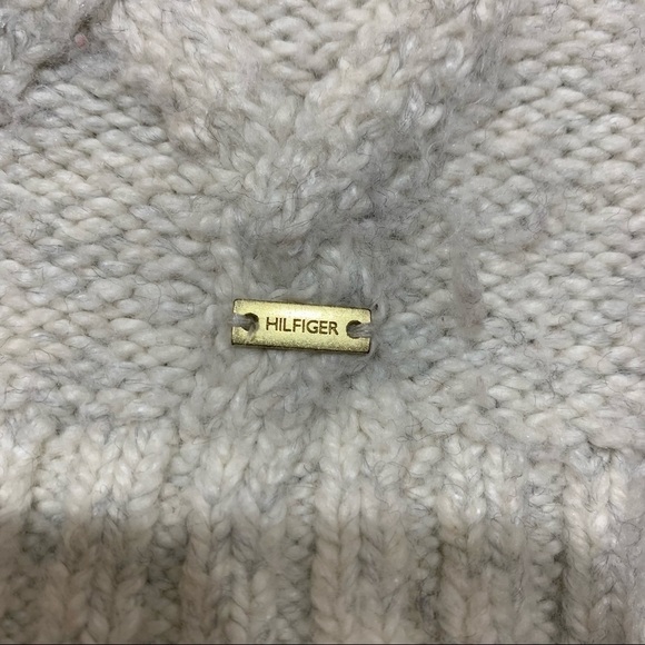 Tommy Hilfiger Ivory Cotton blend Textured Knit Crew Neck Sweater Sz S - Picture 7 of 9